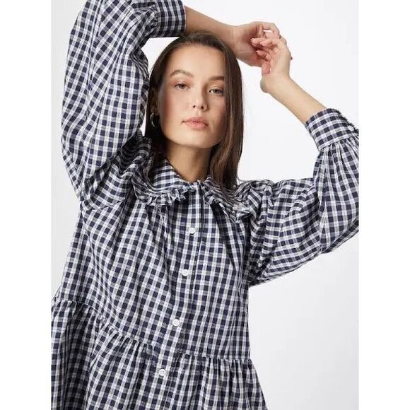 Levi's Dresses & Skirts - Levi's Mira Mini Dress 90s-inspired Plaid Colour: Peacoat Blue Size S preloved